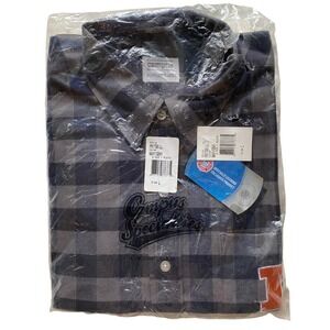 Campus Specialties Illinois Fighting Illini Flannel Button Down Shirt Mens L